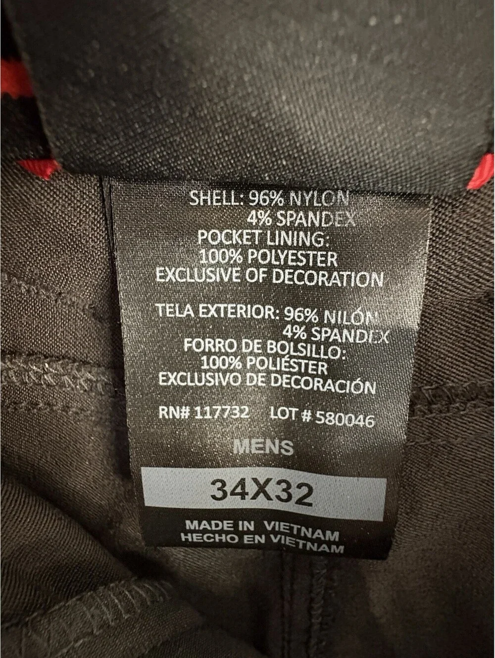 Gerry Men’s 34x32 Stretch Hiking Travel Pants Gray Nylon Utility Pocket Outdoor